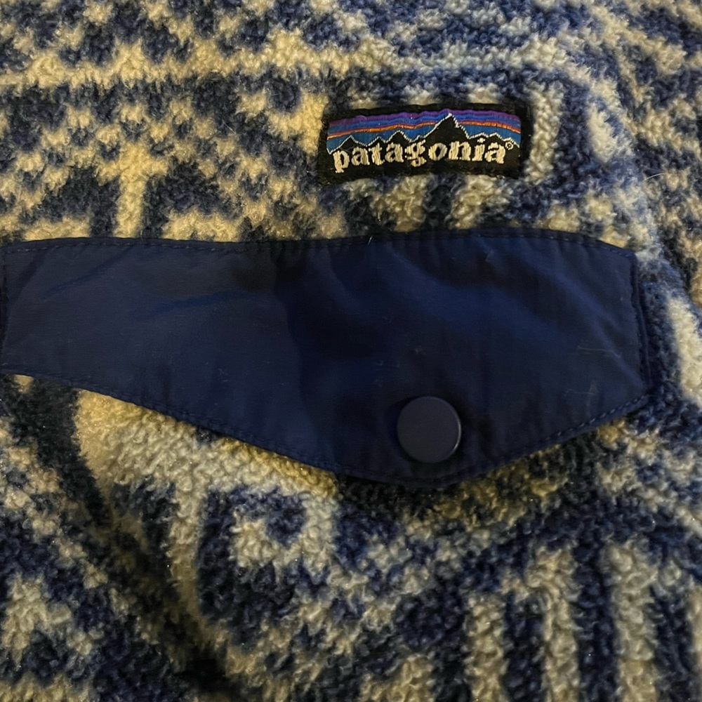 Vintage Patagonia Men’s S Aztec Fleece Snap Synchilla - Picture 6 of 7
